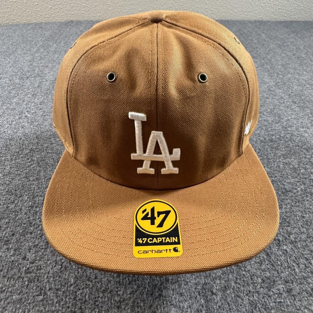 Los Angeles Dodgers Carhartt Hat Cap Snap Back Mens One Size Brown MLB '47